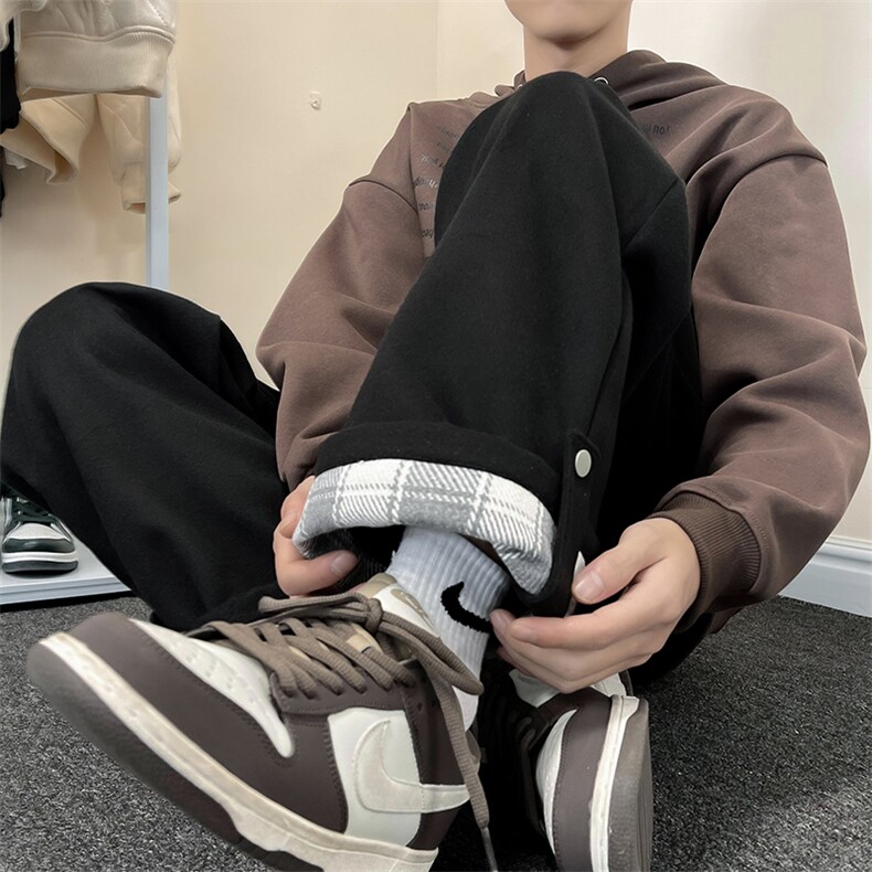 K7556-P36 日系cityboy直筒休闲裤毛呢裤男秋冬潮流百搭长裤子图片