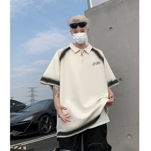 polo衫短袖t恤男 夏季宽松休闲半拉链体恤衫 XZ514-2-202479-P63图片