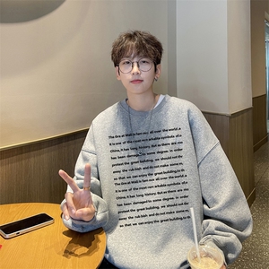 ！圆领卫衣男装港风长袖t恤男外套男 WY526-特P23图片