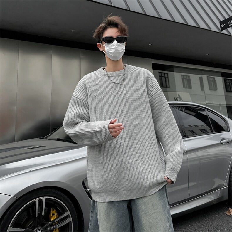 美式复古cleanfit毛衣男冬季圆领套头内搭打底针织衫潮MY0501-P60,男装针织衫/毛衣,星座308B-2