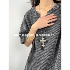 XZ809A/DX261/特P15银丝V领短袖T恤，男装T恤，星座809A(原222-1)