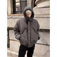 W593-P1082025冬季新款面包服短款连帽棉衣棉服外套，男装棉衣，星座911-1