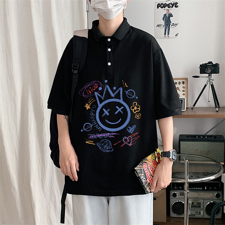 PL57180-P35翻领短袖polo衫男大码胖子半袖t恤男有领保罗衫模特,男装Polo衫,电商A040