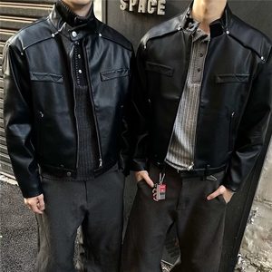 有货。夹克男拉链cleanfit短款机车服痞帅外套W6952-P65图片
