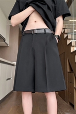 2025夏季新款内景大码摩根丝冰丝西装短裤M-5XHK24369-特P35，男装休闲裤，电商A022