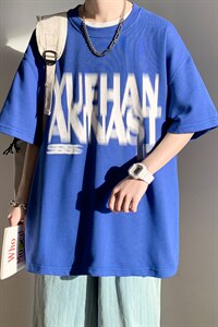 抖音供货、200克现货全棉印花宽松版型短袖T恤 D223A-T2233-P25图片