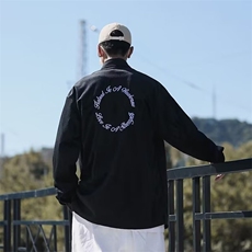 雅痞风长袖衬衫男高级感春秋日系复古高中生潮牌HY05-P40，男装衬衫，星座1109-3