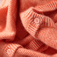 秋冬季新款舒适显瘦时尚百搭之禾花沙羊绒开衫，商品下架区，绒知纯羊绒