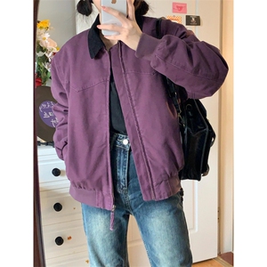 【有货】cleanfit紫色底特律外套男高级感工装夹克8156CC-特P62图片