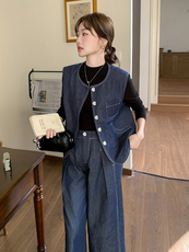 2025年春季马甲两件套，女装套装/套裙，浙宝069