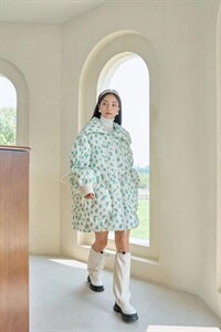 现货  提花收腰羽绒服图片