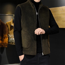 秋冬季高品质颗粒绒马甲皮毛一体双面穿马甲XZ310B-3-M87-P73，男装背心/马甲，星座310B-3