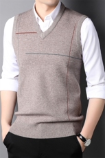D77610钱塘2020-2中年男士秋冬新款厚款商务休闲针织衫马甲P59，男装针织衫/毛衣，钱塘207-2