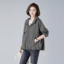 2022秋款新品大码女装套头外套549款，女装风衣，秋牧寒烟