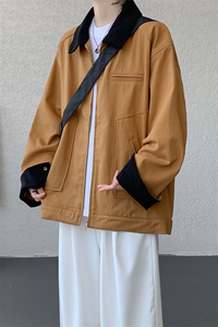 8XL-M明星同款工装猎装夹克哈灵顿外套男底特律衬衫秋季JK1325P88图片