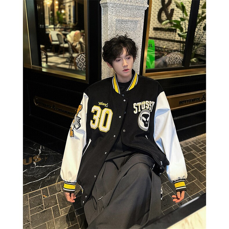 现货 25秋冬超重工刺绣夹克棒球服外套MJ1073-P145图片