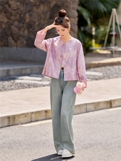 2026年春季新中式提花开春超火外套女，女装短外套，E百度