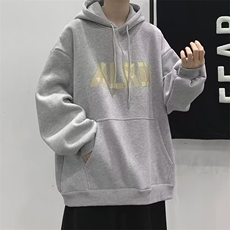 春秋潮牌ins宽松上衣男oversize高街设计感圆领卫衣W5044-P26，男装卫衣，星座512-2