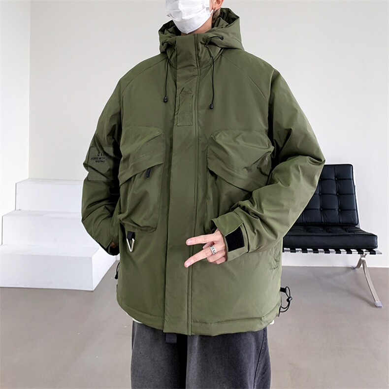 2026冬季新款加厚户外冲锋衣工装连帽棉服男女MY9303-P130,男装夹克,电商A021