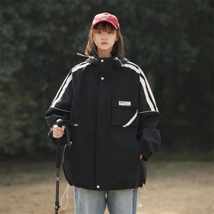 春季新款现货中性风三防冲锋衣宽松夹克男外套DSA157B-JK177-P85图片