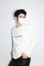 明星私服现货春款飞机扣不对称双肩设计打底T恤潮流高街卫衣P55，男装卫衣，电商B319