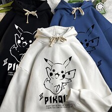 WY2078-P35加绒款-P40纯棉连帽卫衣男大码运动帽衫宽松薄，男装卫衣，电商A040