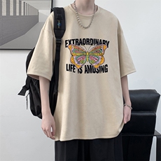 麂皮绒短袖t恤男大码半袖男大皂风JD82366-P25，男装T恤，电商A040