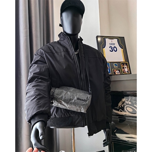 港风夹棉立领夹克保暖棉服 XZ213-MF1234特批55图片