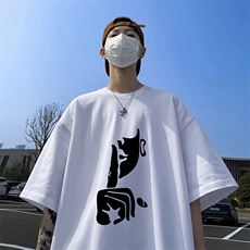 量大优供视频220克美式短袖t恤T2920得物直播有280克品质，男装T恤，电商A486