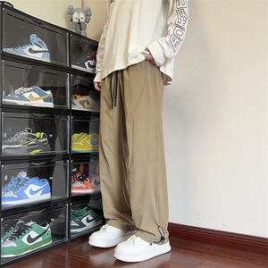 港风休闲裤宽松运动裤拖地裤束脚裤男KP812 P45图片