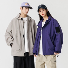 冲锋衣外套男春秋户外徒步登山服夹克潮牌痞帅高级感JK111-P83，男装夹克，星座308B-2