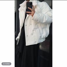 抖音冬季时尚美式假两件宽松棉服保暖棉衣男M221-P145(网图，男装棉衣，电商B267