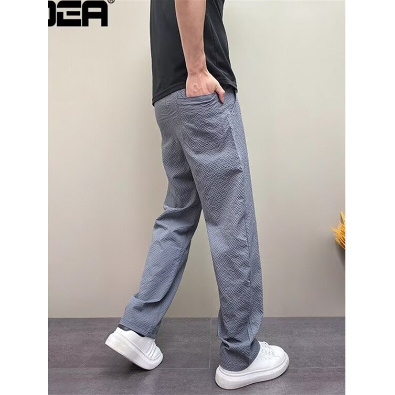 夏季薄款痞帅修身青年男士原创网红ins休闲直筒锥形裤子KS214,男装休闲裤,星座1116A（原606A-3）