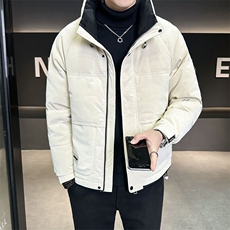 2025新款皮羽绒服男冬季新款立领高端面料外套B240-YR8815-P215，男装羽绒服，电商B240