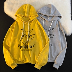 WY2078-P35加绒款-P40纯棉连帽卫衣男大码运动帽衫宽松薄外套男，男装卫衣，电商A040