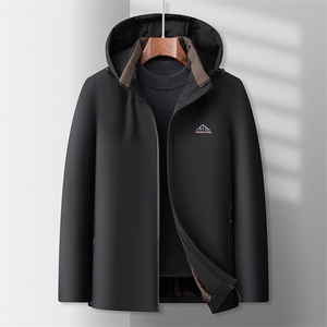 中老年冬季棉服男御防寒服加绒加厚保暖棉袄中年爸爸棉衣外套图片