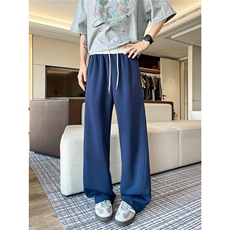 8XL-M秋季撞色运动裤子特大码美式高街直筒卫裤休闲裤KZ1945/P55，男装休闲裤，电商B238