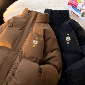 现货 抖音得物可供视频 冬季三防加厚羽绒棉衣外套面包棉服 81158图片