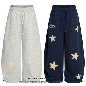 203-6 F5127 P40特 ～原创美式复古星星刺绣休闲长裤,男装休闲裤,星座203-6(原电商259)