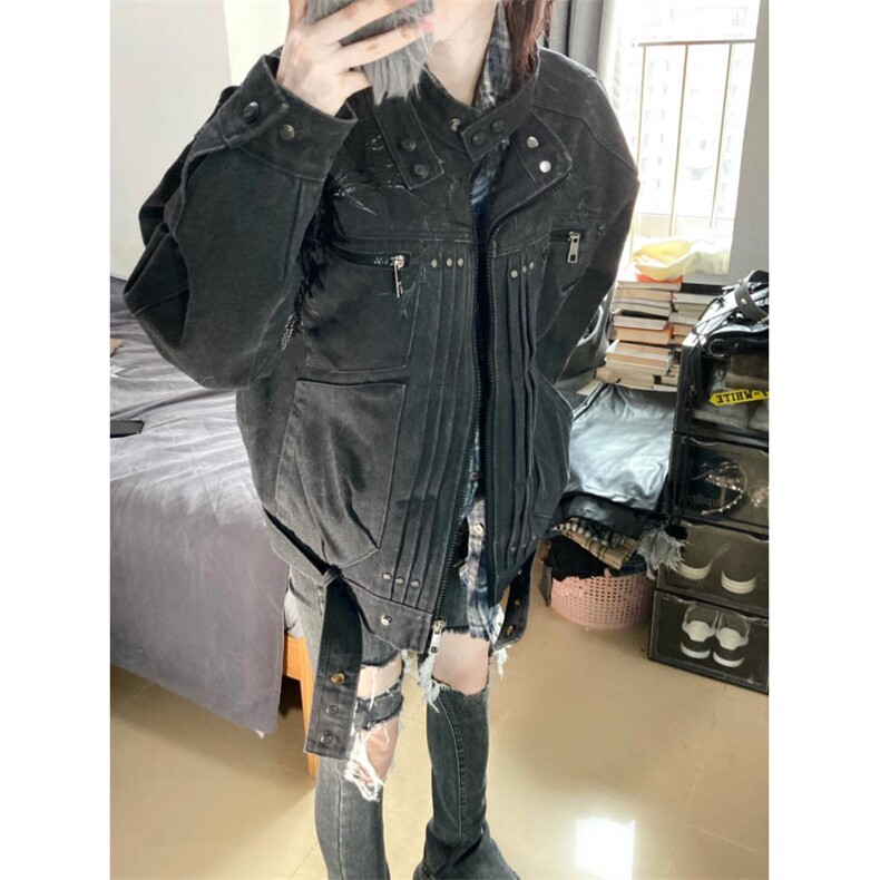 【有货】cleanfit工装外套男春秋美式高街痞帅短款夹克K931LL-P90图片