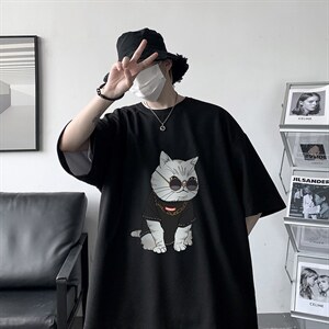 HT73044-P22 华夫格t恤男短袖男大码五分袖 大皂风图片