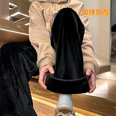 XZ616秋冬重磅加绒加厚老钱风金丝绒百搭长裤TY1162P65控78，男装休闲裤，星座512A（原616）
