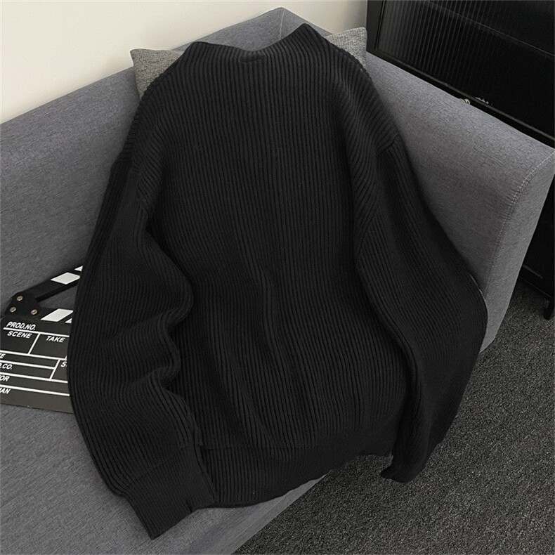 高领毛衣男韩系潮牌痞帅慵懒oversize针织衫上衣,男装针织衫/毛衣,星座716-2