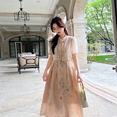 现货复古夏季短袖新款连衣裙两件套套裙,女装套装/套裙,凯芙莉服饰, 现货复古夏季短袖新款连衣裙两件套套裙,女装套装/套裙,凯芙莉服饰,