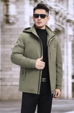 2025新款中年户外双面穿羽绒服外套男士冬款休闲一衣三穿羽绒服，男装羽绒服，钱塘723