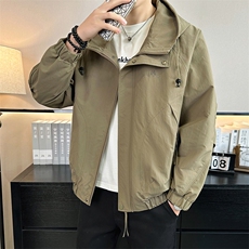 2026春季店主风休闲简约连帽轻薄夹克时尚外套男9610-P90，男装夹克，电商A413