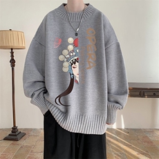 半高领毛衣男士大码针织衫男毛线衣男M18161-P45加绒款-P65，男装针织衫/毛衣，电商A040