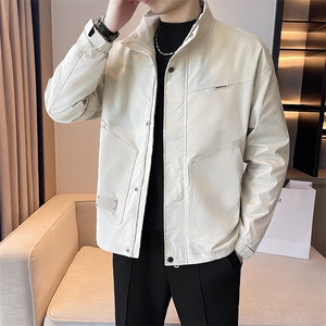 男生简约上衣夹克外套百搭款JK8402-P95,小格子外套搭配冬季图片