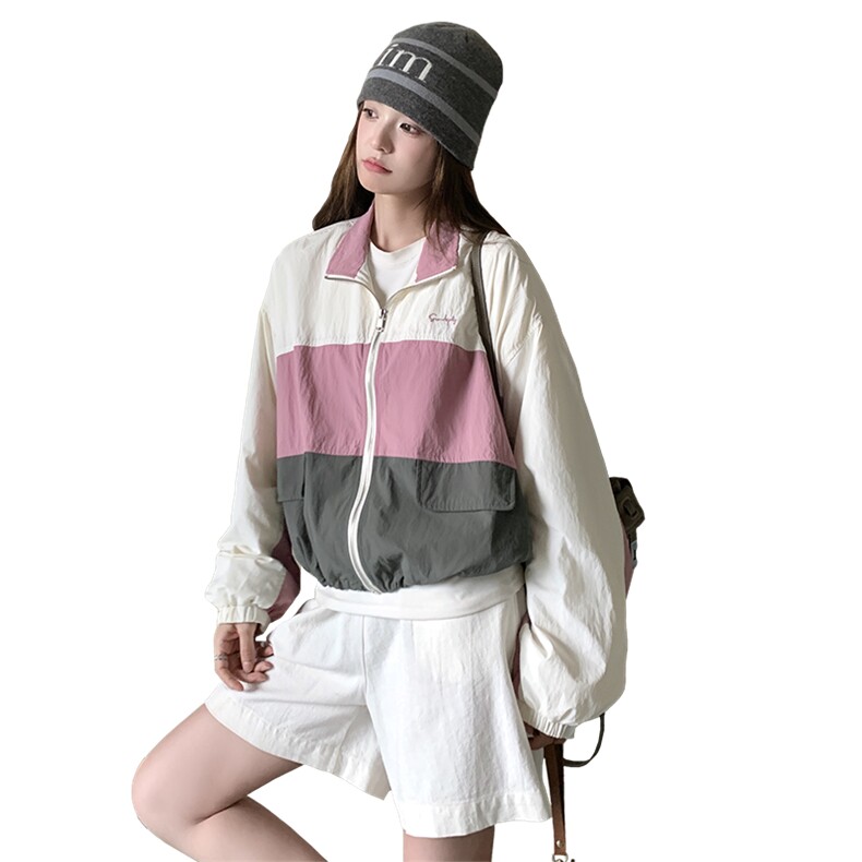 新款，拼色短外套2B113-8703-P115-K168,女装短外套,2B113