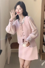 春装新款大量！衬衫马甲半身裙三件套2C133-8910-P185-K248，女装套装/套裙，2C133